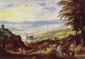 Landschaft mit weiter Fernsicht by Joos de Momper the Younger