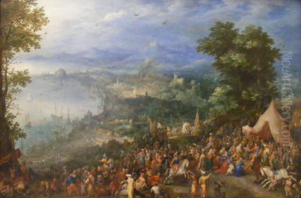 Ansicht einer Hafenstadt - view 1