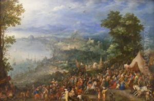 Ansicht einer Hafenstadt by Jan Brughel
