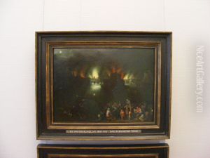 Das brennende Troja by Jan Brughel