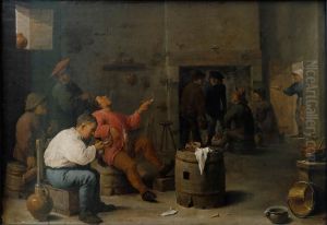 Farmhouse parlour by David Teniers the Younger