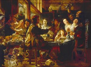 Wie Die Alten Sungen So Zwitschern Die Jungen by Jacob Jordaens