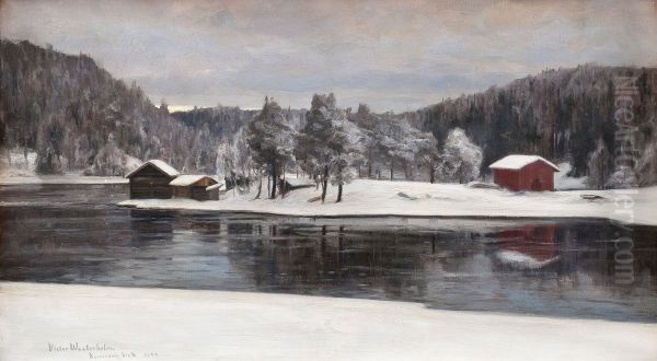 Talvimaisema Kymintehtaalta - view 1