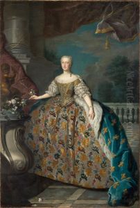Portrait of Maria Teresa of Spain. by Louis-Michel Van Loo