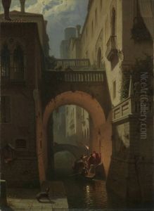 Der Palazzo Vendramin in Venedig bei Nacht Der Palazzo Vendramin in Venedig bei Nacht