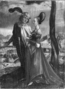 Der Spaziergang (nach Durers Kupferstich B. 94) by Albrecht Durer