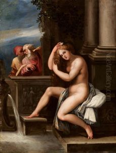 Susanna E I Vecchioni by Bernardino Cesari