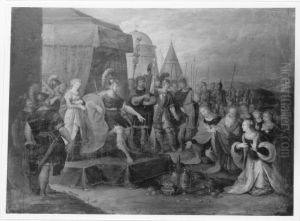 Die Enthaltsamkeit des Scipio by Frans Francken the Younger