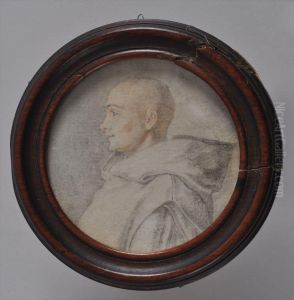 Bust Of A Monk In Profile by Guiseppe Cesari
