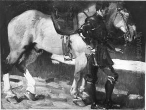 Ein Ritter by Ludwig Von Herterich
