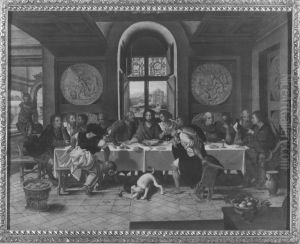 Das letzte Abendmahl by Pieter Coecke Van Aelst