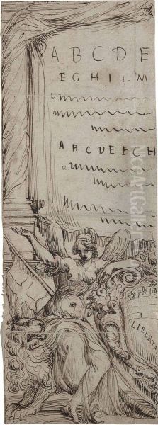 Design For A Frontispiece: The Allegorical Figure Of Liberty - view 1