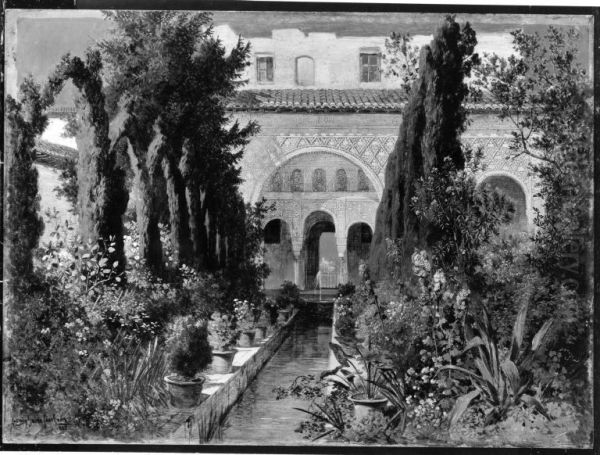 Der Garten des Generalife bei Granada - view 1