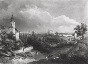 Blick auf Krakau by Jan Nepomucen Glowacki