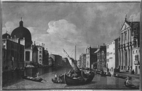 Canale Grande mit der Chiesa degli Scalzi alle Fondamenta della Croce und San Simeone Piccola - view 1