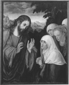 Christus nimmt Abschied von seiner Mutter (Kopie nach dem Gemalde im Kunsthistorischen Museum Wien) by Lucas Cranach the Elder