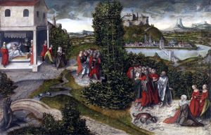 Christus und das kanaanaische Weib by Lucas Cranach the Elder