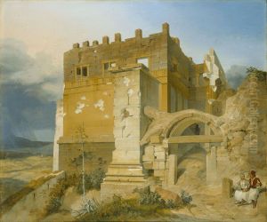 Aufgang zur Akropolis by Carl Wilhelm von Heideck