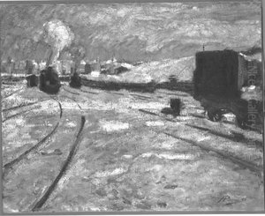 Bahnhof im Schnee Bahnhof im Schnee