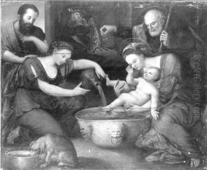 Heilige Familie by Pietro Vannucci Perugino
