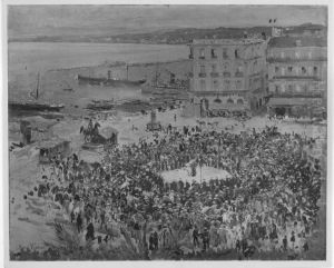 Sonntag in Algier mit Militarkonzert am Hafen