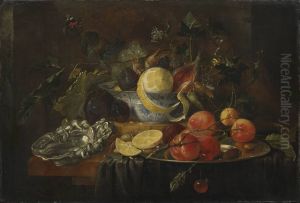Stillleben mit Fruchten und Silberschale by Jan Davidsz. De Heem