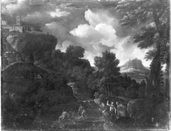 Landschaft mit Christus und den Emmaus-Jungern - view 1