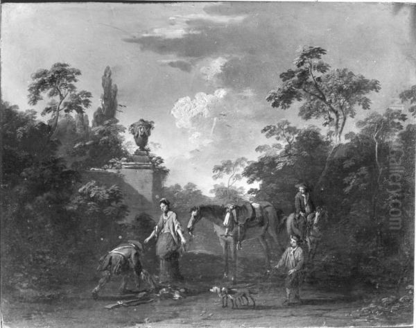 Landschaft mit Jagdstaffage - view 1