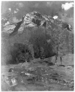 Der Eisberg bei Berchtesgaden von der Trubenbachtratte aus gesehen (Berglandschaft)