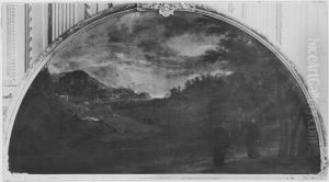 Der hl. Augustinus mit einem Begleiter by Franz Joachim Beich