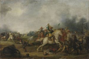 Cavalry skirmish by Palamedes Palamedesz.