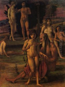 Goldenes Zeitalter I by Hans von Marees