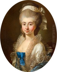 Portrait of Urszula Maria Mniszech nee Zamoyska.