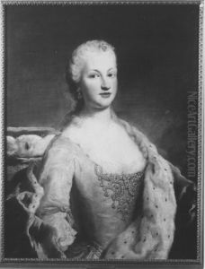 Bildnis der Maria Franziska Dorothea von Pfalz-Sulzbach, Herzogin von Zweibrucken-Birkenfeld (1724-1794)
