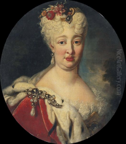 Portrait of Countess Palatine Elisabeth Auguste Sofie of Neuburg (1693 - 1728) - view 1