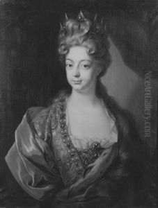 Portrait of Wilhelmine Amalie of Braunschweig-Luneburg by Jan Frans van Douven