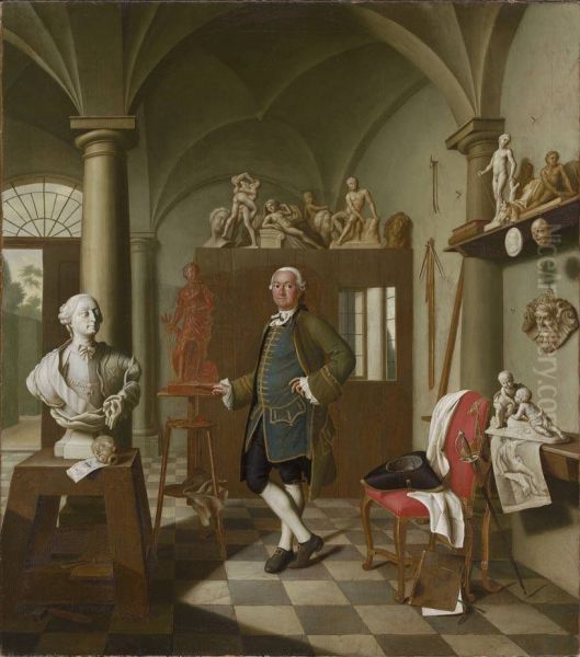 Der Bildhauer Charles de Grof in seinem Atelier - view 1