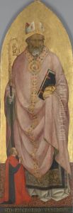 St. Nicholas of Bari with a donor by Agnolo Gaddi