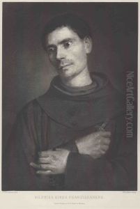 Bildnis eines Franziskaners by Lenbach Franz Von