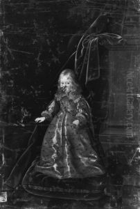 Portrait of Prince Sigismund Casimir Vasa with a rodent pet.