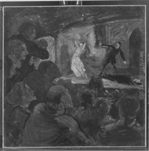Das Drama by Honore Daumier