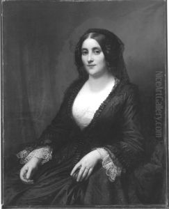 Bildnis einer Dame (Auguste von Kraft, geb. Heiligenstein) Bildnis einer Dame (Auguste von Kraft, geb. Heiligenstein)