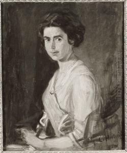 Bildnis einer jungen Dame (Hilde Herterich, Nichte des Kunstlers) by Ludwig Von Herterich