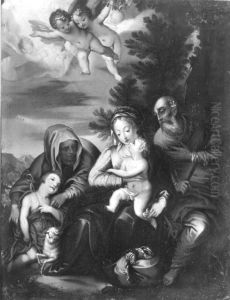 Heilige Familie by Hans Rottenhammer