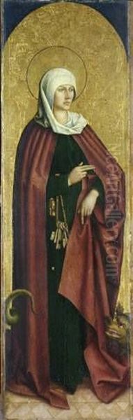 Die hl. Margarethe (Martha?) Ruckseite: Hl. Afra - view 1