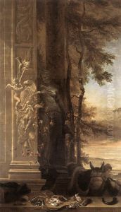 Game Still-Life with Statue of Diana by Jan Weenix