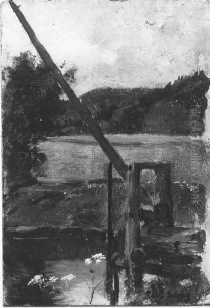 Kleine Landschaft mit Stauwehr - view 1
