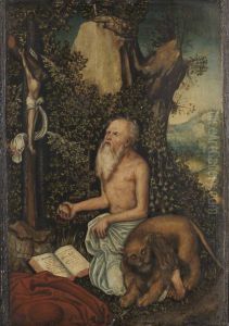 Hl. Hieronymus als Busser by Lucas Cranach the Elder