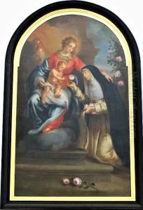 The Virgin and Christ Child with Saint Rose of Lima