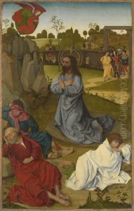 Christus am Olberg (Ruckseite: Erzengel Michael mit dem Drachen)